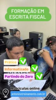 TURMA INICIANDO EM 23/03 - Ultimas vagas
📊 Dê um passo estratégico na sua carreira!
O curso de Formação em Escrita Fiscal é prático, informatizado e atualizado conforme as exigências da Reforma Tributária, preparando você do zero para atuar com confiança e segurança.
💢Garanta sua vaga e inicie 2026 dando um grande passo para o seu sucesso profissional.
Matriculas pelo site (Link na Bio)
www.antoninotreinamento.com.br
Whatsapp 92 99129-5051
#reformatributaria #escrituracaofiscal #escritafiscal #icms #spedfiscal sped impostos cursosemmanaus