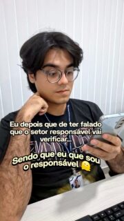 Deleguei a função com sucesso. Pena que deleguei pra mim. 🤣🤣
📲 (92) 9129-5051 — LINK BIO E STORY
🌐 antoninotreinamento.com.br