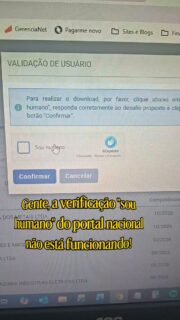 Mais alguém com esse erro no portal nacional ou só esse nosso funcionário? 🤣🤣
🌐 antoninotreinamento.com.br
📲 92 9129-5051 - LINK BIO E STORY