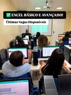 🚨📊 NOVAS TURMAS DE EXCEL | INSCRIÇÕES ABERTAS!
💻 Quer dominar o Excel e desenvolver habilidades que fazem a diferença no currículo? Chegou a hora de investir na sua capacitação!
🎓 EXCEL BÁSICO E AVANÇADO
📌 SEMANA: 03/11 a 19/11
📌 SÁBADOS: 21/11 a 19/12
✅ Aulas presenciais, práticas e informatizadas!
✅ Material didático e certificado de conclusão!
🔥 Garanta sua vaga e venha aprender Excel na prática com a Antonino Treinamento!
📲 Informações e matrículas: (92) 99129-5051
🌐 antoninotreinamento.com.br